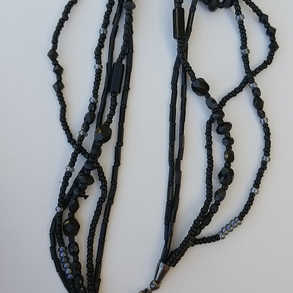Lauren Conrad Black 5-Strand Beaded Necklace - Picture 3 of 4